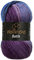 Wollbiene Batik Wolle mit Farbverlauf mehrfarbig 100g Multicolor Strickwolle Häkelwolle (5900 lila beere blau)