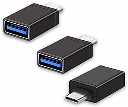 Cablen USB C to USB Adapter 3 Pack – USB Type C Male to USB 3.0 Female Converter – Compatible with MacBook Pro/Air, iPad, iPhone 16/15 Pro Max, Galaxy S25/S24/S23, Pixel, Portable SSD, HDD & More