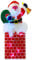 True Face Christmas Silhouette LED Light Window Decoration Christmas Indoor Festive Gift Santa Chimney