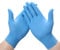 Disposable Vinyl Gloves, 100Pcs, Blue, Powder Free, Latex Free, Kitchen, Food Safe, Extra Strong, Multi-Purpose, Non-Sterile for All Purposes (Large)