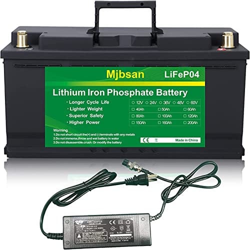 12 V 100 Ah LiFePO4-Batterie Bis zu 7000 Lithium-Eisen-Phosphat-Tiefzyklusbatterien mit BMS für Wohnmobile, Wohnmobile, Solarboote, Golfwagen, Energie, Not-, Reihen- oder Parallelbetrieb