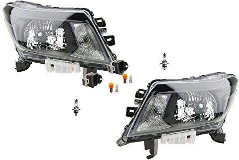 Johns, Scheinwerfer passend für Nissan Navara D40 10/15- Leuchtmitt. Li Re + Stellmotor