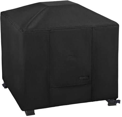 NettyPro Copertura quadrata per braciere, quadrata, impermeabile, resistente, per esterni, patio, braciere a gas e propano, 81 x 81 x 61 cm, nero