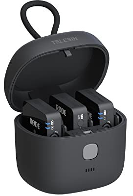 Telesin Caricatore powerbank 4000mAh per microfono RODE Wireless GO I/II