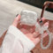 KARLOR Airpods Pro 2 Hülle Durchsichtig, Airpods Pro 2 Case Schutzhülle mit Haken Kette Kopfhörer Case (LED sichtbar) (Unterstützt kabelloses Laden) für Apple Airpods Pro 2(Schmetterling)