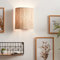 Lightbox – Applique murale style nature 26 × 23 cm avec abat-jour en herbe marine, dimmable via variateur externe | Spot décoratif pour salon | Métal et herbe marine beige | E27 jusqu’à 52 W