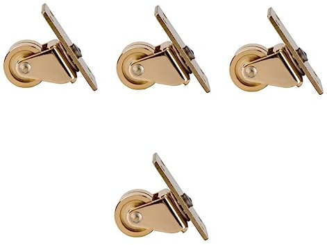 Vaguelly Accessorio Per Pianoforte Verticale 4 Ruote in Ottone Resistente E Pratico Per Movimento Facile Del Piano Con Design Semplice E Stile Retrò Naturale