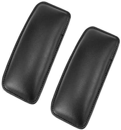 Leadigol 2 x Auto-Kniekissen, Auto-Kissen, Innenkissen, Kniepolster, elastische Oberschenkelstütze, Komfortkissen, Leder-Knieschoner