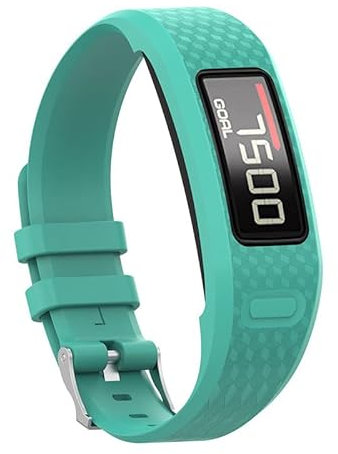 SKXMOD Armband für Garmin Vivofit 1 Vivofit 2, atmungsaktiv, Größe L, S, für Garmin Vivofit 1/Vivofit 2, Silikon-Armband, Large, Achat