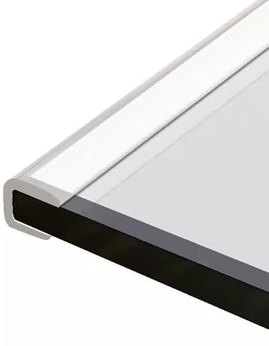 Hydravex U-Typ Glastisch Kantenschutz, Transparent Soft Anti-Collision Strip, PVC Pre-Tape Klebeband Protektoren FüR Gegen Scharfe Ecken Von Schrank Tisch Schublade,4m-09