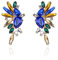 Kakonia Clip Ohrringe für Strass Ohrclips für Damen Non Pierced No Piercing Earrings Hypoallergen Fake Ohrringe Hängend Double Ohrringe Piercing für Damen