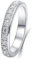 Whoiy Gold Ring Frauen 750, Ewigkeit Diamant Ehering Echt Weisgold 18K Trauring Verlobungsringe für Damen Gr. 52 (16.6)