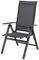 MWH Das Original Widoo Multipositionssessel Klappstuhl Outdoor, Eisengrau, 66,5x44,5x110 cm, 957319, FDA90123