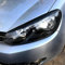 2 Stück Auto Scheinwerfer Augenbrauen für VW Golf 6 MK6 VI GTI GTR 2008-2013, Frontscheinwerfer Trim Augenlider Deckel Scheinwerferblenden Dekoration