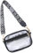 Bauchtasche Damen Transparente Umhängetasche Wasserdichte Durchsichtige Crossbody Schultertasche MäNner PVC Durchsichtige Tasche mit Verstellbarem Riemen für Konzerte Shopping Reisen (Schwarz)