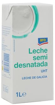 ARO Leche Desnatada, Entera y Semidesnatada - UHT 1L (Pack de 6) | Leche de Galicia | Calidad y Sabor Natural (1 CAJA 6 Litros, Leche Semidesnatada ARO)