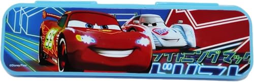 Disney Cars Pixar Federmäppchen für Stifte Bleistifte Gummi Anspitzer für die Schule aus glänzendem Kunststoff Größe 20 x 6 x 2 cm