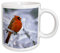 Tasse Cafe Expresso Unique Tasse En Porcelaine Antidérapant Tasse À Céramique Idée Cadeau Pour Femme Enfants 330 Ml Cardinal Rouge Mâle Du Québec