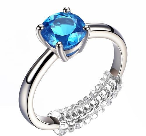 14-Piece plastic ring adjusters,Ring Adjuster for Loose Rings,Clear Adjustable Ring Spacer & Resizer, UK Ring Reducer with Polishing Cloth, Perfect Fit for Loose Rings.