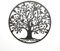 DEENZ 60Cm Large Tree Of Life Wall Art Decor Metal Family Tree Wall Sculpture Hollowed Tree Of Life Wall Hanging For Office Bedroom Living Room (Black)