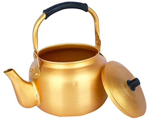 Garneck Kleiner Wasserkocher Aus Verdicktem Aluminium Rostbeständiger Küchenwasserkessel Mit Kühlem Griff Geeignet Für Gas Und Elektroherde Vielseitiger Mehrzweck Wassertopf Für Tee Und Haushalt