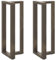 vidaXL Bartischbeine T-Form 2 Stk. Naturstahl 50x35x(100-101) cm Stahl, Tischbein, Tischbein Metall, Esstischbein, Möbelbein, Schreibtischbein