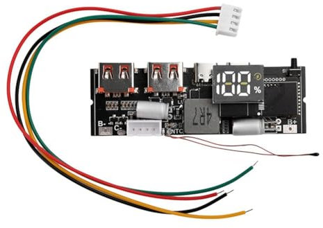 Asyduey Power Bank Doppel-TYPE-C-Anschluss -Wege-Mobilstromversorgungsmodul 18650 Ladeplatine DIY-Motherboard 5S 100W