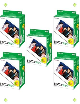 Fujifilm Instax Wide 20er Film 5er Set 100 Pose