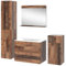 Vicco Conjunto de Muebles de baño Izan, Estilo Antiguo, 5 Piezas con Unidad Alta y Midi