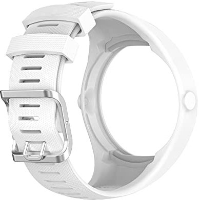 95sCloud-1 Armband kompatibel mit POLAR M200, Silikon Ersatzarmbänder Sport Loop Band, Damen Herren Atmungsaktiv Schnellverschluss Uhrenarmband Uhrband Ersatzarmband Ersatzbänder (White, One Size)