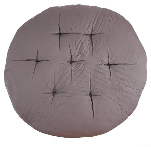 FACAIIO Polyester Swing Chair Cushion Round Hanging Basket Seat Pad Rocking Chair Cushion For Patio Furniture Pad(B)