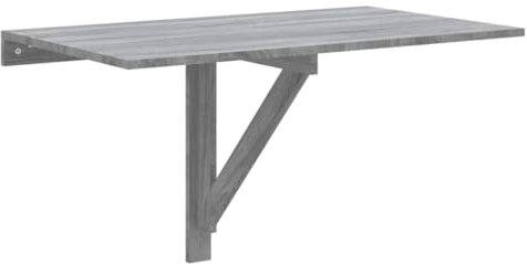 Eleganz Wand-Klapptisch Grau Sonoma 100x60x56 cm - Platzsparender Tisch aus Holzwerkstoff für kleine Wohnungen, Büros oder Gästezimmer - Praktisch & langlebig