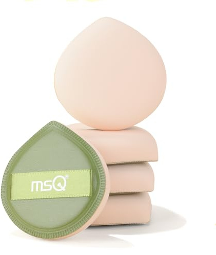 MSQ Powder Puff 5 Stück Super Soft Makeup Schwamm Schnelles Auftragen von Makeup in 5s,Foundation Puderquaste Große Make-up-Kissen Make up Sponge
