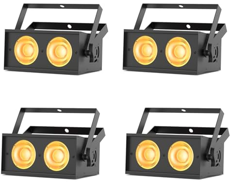 4PCS LED Par Licht 150W COB RGBW Bühnenlicht 8CH DJ Strahler Scheinwerfer für Kirche Disco Hochzeit Beleuchtung Party Bühne