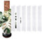 FLEXMAN Perche à Mousse en Plastique, 17X3in en Forme de D Plié, Perche à Plante Grimpante, Support de Plante Empilable pour Les Plantes en Pot à L'Intérieur et à L'Extérieur (4pcs)