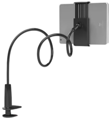 GMBYLBY Soporte para tableta para cama con brazo flexible, fácil visualización, rotación de 360 grados, 70 cm, cuello de cisne largo