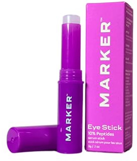 MARKER The Eye Stick, 10% Peptides Under Eye Serum Stick for Puffiness, Dark Circles & Fine Lines, with Ceramides & Squalane, 0.1 oz (3 g), Travel-Ready