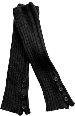 Yawlsow Stulpen Damen Knöchelwärmer Winter Gestrickte Beinwärmer für Mädchen Frauen Leg Warmers Y2k Rüschen Beinstulpen niedlich Kawaii Kniestrümpfe Harajuku-Zubehör für Warm Ballett Yoga Tanz