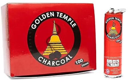 100 Tabs Weihrauchkohle 33mm – Schnellzündende Räucherkohle 10 Rollen | Ca. 20–30 Min. gleichmäßige Glut, konstante Hitzeentwicklung, ideal für Räucherungen und Shisha.