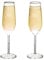 Set of 2 Wedding Champagne Flute Glasses - Mr and Mrs Bride Toasting Engraved Flute Pair Glass Set - 4.5 x 7 x 24 cm