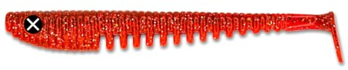 Monkey Lures King Lui - 7,5 cm, 10 cm, 12,5 cm, 14 cm - Big L Köder, Gummifisch, Angelköder, Softbait, Zanderköder, Kunstköder Angeln, Gummiköder (Baba Brown - stark UV aktiv, 14 cm)