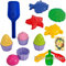 HHO Sandspielzeug: 4 Sandförmchen + 8tlg. Cup Cake Set + 1 Mehlschaufel Strand Sandkasten