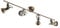 Lindby Deckenlampe Perseas (Retro, Vintage Antik) in Bronze aus Metall (4 flammig GU10) - Deckenleuchte Lampe Wohnzimmerleuchte