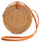 Novum Crafts Rattan Purse - Handmade Ata Straw Purse Wicker Woven Crossbody Bags - Cute Tan Brown Boho Beach Clutch and Handbags - Trendy Vacation Round Circle, Square Summer Purses for Women 2025