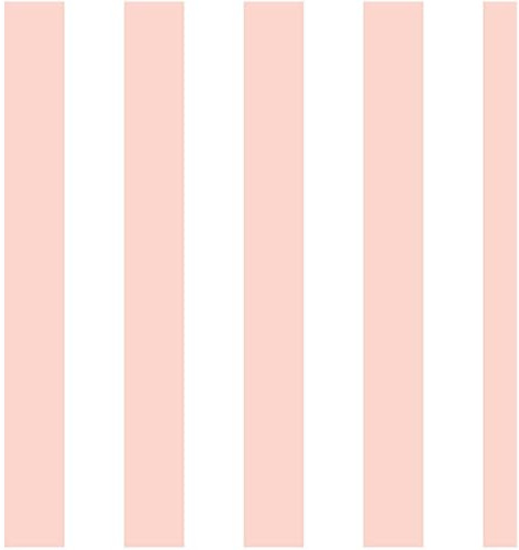 Baumwollstoff Canvas Streifen rosa weiß 50x 140cm