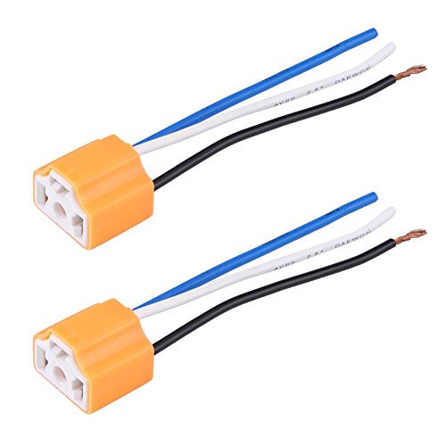 2 adaptadores hembra de cerámica para faros delanteros 9003 / hb2/H4, -