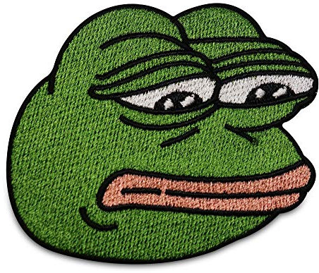 Finally Home Pepe der Frosch Meme Traurig Patch zum Aufbügeln | Patches, Bügelflicken, Flicken, Aufnäher