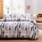 Ganzjahresdecke 220x240 Microfaser Quilted Steppdecke Grau Weiß Abstrakt Bettdecke Zudecke Set Atmungsaktive Schlafdecke Kuschelige Sommerdecke Gesteppte Jahreszeitenbettdecke Winter Tagesdecke
