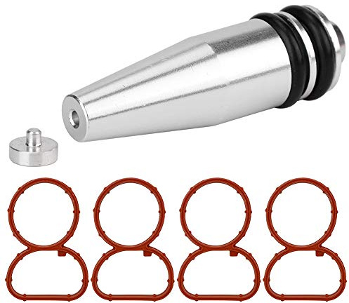Qiilu Bouchon de volet de Tourbillon, Remplacement de Retrait de Plaque Vierge de Bouchon de volet de Tourbillon avec Joints pour Moteurs N47 2.0