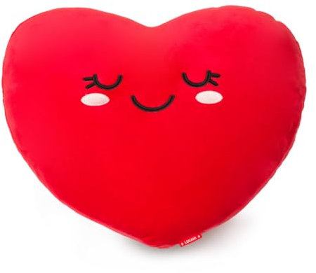 Legami - Kissen Super Soft! Heart Thema, super weich, Geschenkidee, 45x38 cm, Herz